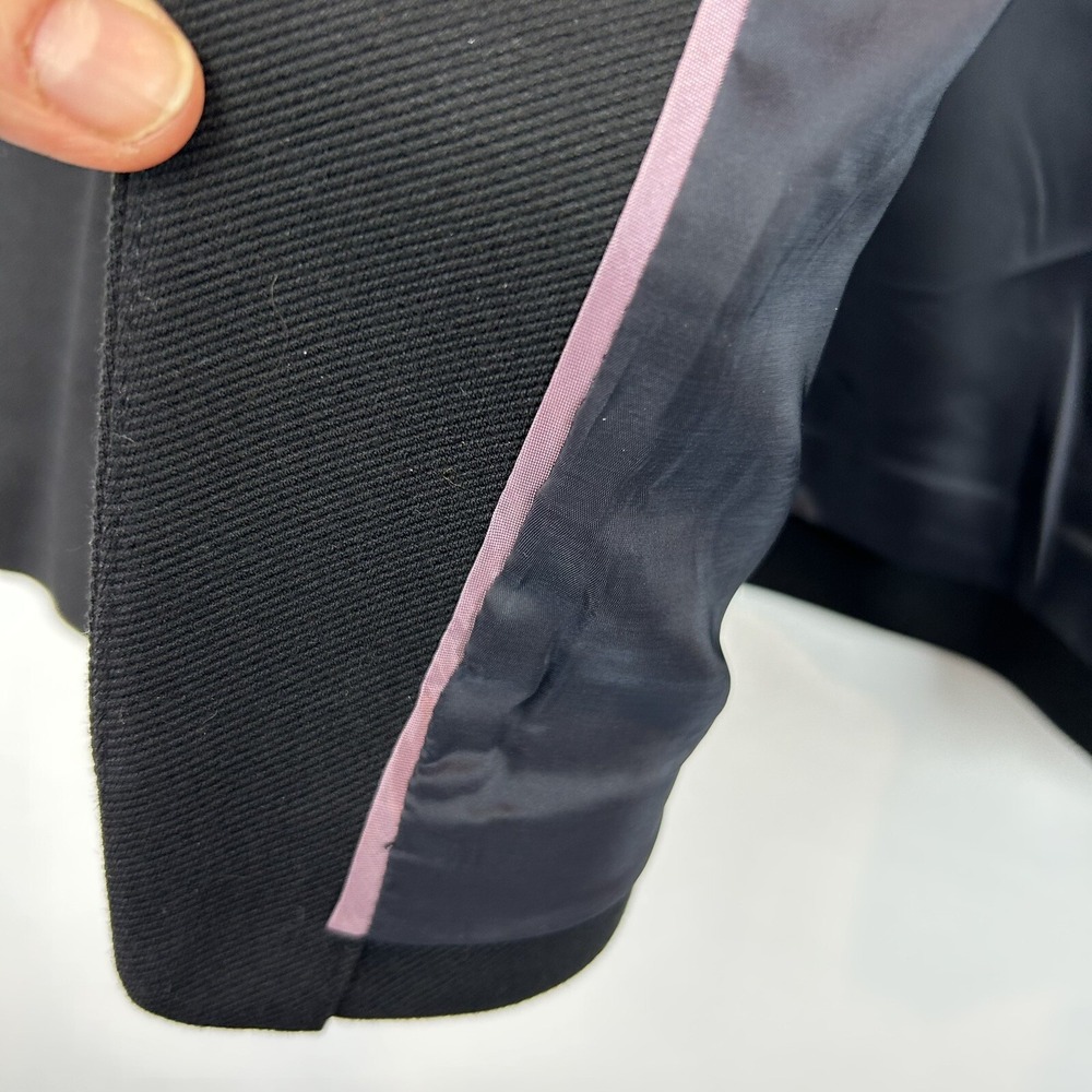 J Crew 365 Blazer Womens 14 ? Black Open Lined Pockets Office Funeral Read - Picture 6 of 13